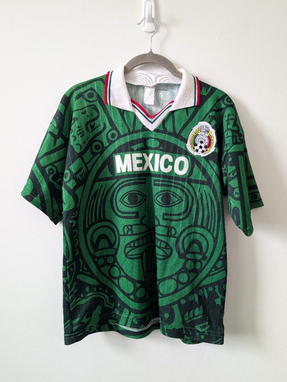 Vintage Mexico 1998 Aztec Football/Soccer Jersey